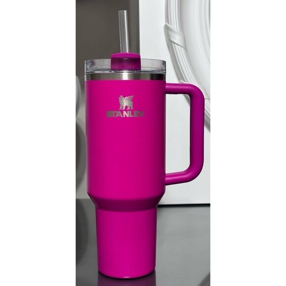 Stanley Australia Quencher H2.0 FlowState 40oz Tumbler, CAMELIA PINK - Picture 2 of 5